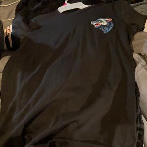 COPY - Black Gucci wolf shirt